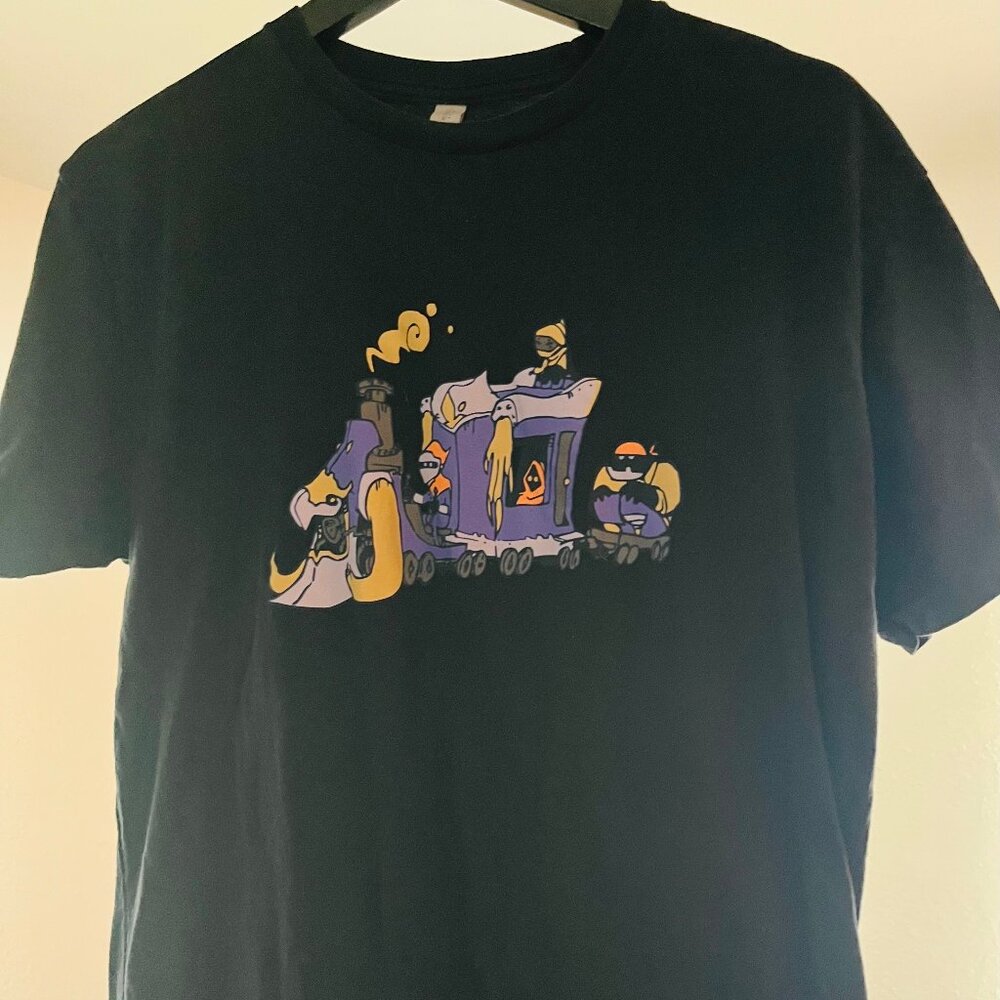 Unknown train of dark characters - tee-shirt (LARGE)